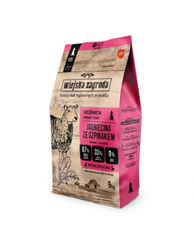 Jagnięcina ze szpinakiem karma dla szczeniąt chrupki S 9 kg