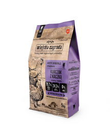 WIEJSKA ZAGRODA Hrana uscata pisica, cu pui si rata 2x5 kg