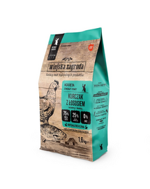 WIEJSKA ZAGRODA Hrana uscata pisoi, cu pui si somon 2x1,6kg