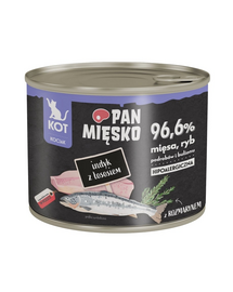 Pan Mięsko Hrană umedă pentru pisoi cu curcan și somon 200 g