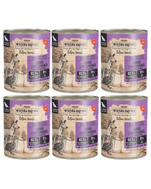 WIEJSKA ZAGRODA hrană umedă pentru câini adulți cu căprioară și prepeliță (Gusturi de Pădure) 6x800 g
