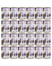 WIEJSKA ZAGRODA Hrana umeda mono-proteica pentru pisici, cu prepelita 24x400 g
