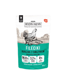 Fileciki Kurczak z tuńczykiem mokra karma dla kota 85 g