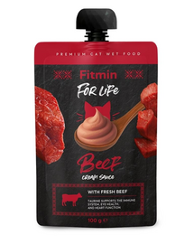 For Life Cat Cream Sauce Beef 100g kremowe saszetki z wołowiną dla kotów