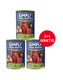 SIMPLY FROM NATURE hrană câini 400g (2+1 GRATIS) capră și cartofi