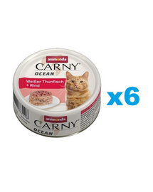 Carny ocean puszka 0.08 kg kot biały tuńczyk / wołowina