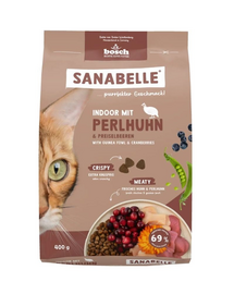 SANABELLE Indoor hrană pentru pisici de interior cu bibilică, 400 g