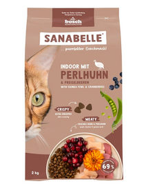SANABELLE Indoor prepeliță 2 kg hrană pisici de interior