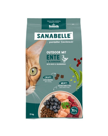 SANABELLE Outdoor rață 2 kg hrană pisici de exterior