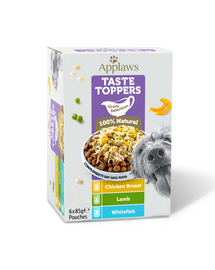 APPLAWS Dog Taste Toppers Gravy Selection Multipack 6x85 g în sos