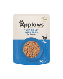 APPLAWS Cat Adult Pouch Tuna with Crab in Broth ton și crab în bulion 70 g