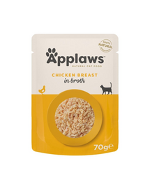 APPLAWS Cat Adult Pouch Chicken in Broth piept pui în bulion 70 g