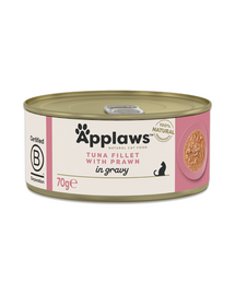 APPLAWS Cat Adult Tuna with Prawn in Gravy 70 g în sos