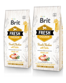 BRIT Fresh chicken with potato adult great life 24 kg (2 x 12 kg)