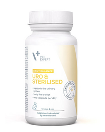 VET EXPERT Daily Balance Uro and Sterilized suport sistem urinar câini și pisici 30 capsule