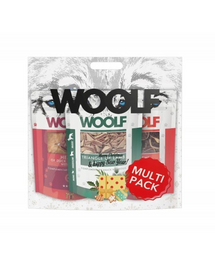 WOOLF Multipack Christmas 3x100g gustări festive pentru câini