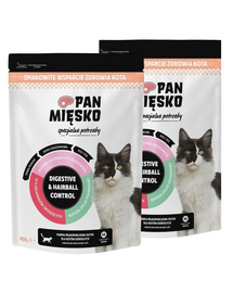 Pan Mięsko Hrană uscată pentru pisici cu nevoi speciale, Digestive & Hairball Control 2x800 g