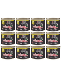 PAN MIĘSKO Hrană umedă pentru pisici cu curcan și gâscă 12x200 g