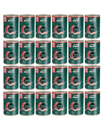 PAN MIĘSKO Pate cu iepure și ierburi pentru câini 24 x 400 g