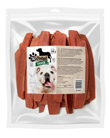 MR. PRETZEL Fâșii late din carne de iepure recompensă pentru câini 500 g