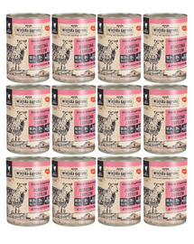 WIEJSKA ZAGRODA Conserva hrana pisici, cu miel si krill 12x400g