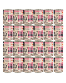 WIEJSKA ZAGRODA Conserva hrana pisici, cu miel si krill 24x400g