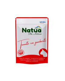 NATUA Natural ton și creveți în jeleu pentru pisici 70 g