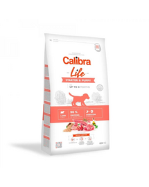 CALIBRA Dog Life Starter Puppy Lamb 2,5 kg hrană cu miel pentru pui și femele gestante sau lactante