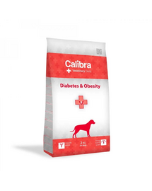 CALIBRA Veterinary Diet Dog Diabetes Obesity 2 kg dietă uscată pentru câini