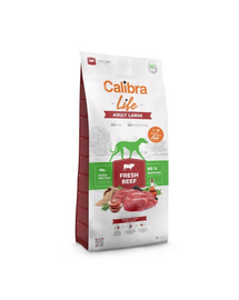 Calibra Dog Life Adult Large Fresh Beef 12 kg hrană pentru câini de talie mare cu vită
