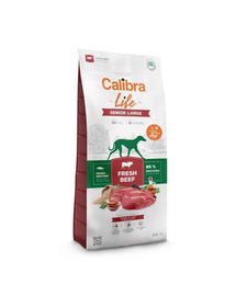 CALIBRA Dog Life Senior Large Fresh Beef 12 kg hrană pentru câini seniori de talie mare cu vită