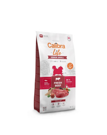 CALIBRA Dog Life Senior Small Fresh Beef hrană uscată cu carne de vită pentru câini vârstnici de talie mică 6 kg