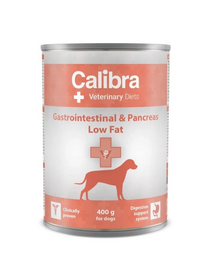 CALIBRA Veterinary Diet Dog Gastrointestinal Low Fat 400 g hrană dietetică pentru câini