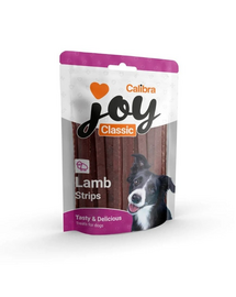 CALIBRA Joy Dog Classic Lamb Strips 80 g benzi semi-umede cu miel, pentru câini