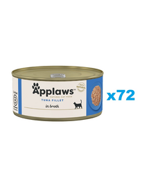 APPLAWS Cat Adult Tuna Fillet in Broth filet z tuńczyka w bulionie 72x70 g