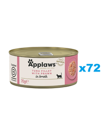 APPLAWS Cat Adult Tuna with Prawn in Broth tuńczyk i krewetki w bulionie 72x70g