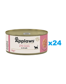 APPLAWS Cat Adult Tuna with Prawn in Broth tuńczyk i krewetki w bulionie 24x156 g
