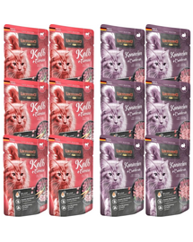 LEONARDO Finest Selection Królik z żurawiną + Cielęcina z warzywami 12x85 g