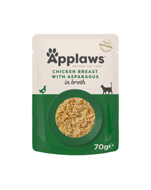 APPLAWS Cat Adult Pouch Chicken Breast with Asparagus in Broth kurczak i szparagi w bulionie 70 g