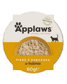 Hrană umedă pisici pui și orez natural APPLAWS 60 g