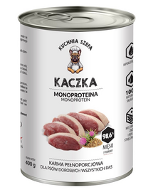 Kaczka Monoproteinowa karma dla psów wszystkich ras 400 g
