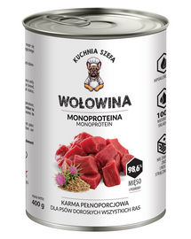 Wołowina Monoproteinowa karma dla psów wszystkich ras 400 g
