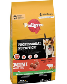 PEDIGREE Professional Nutrition Adult Mini vită și legume 12 kg hrană câini rase mici