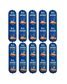 BRIT Premium Sausage Chicken and Rabbit 5x800 g + Chicken 5x800g