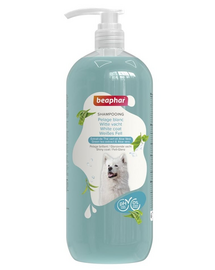 BEAPHAR Shampoo White Coat 1 L șampon pentru câini cu blană albă și deschisă