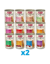 ANIMONDA Carny mix 12 smaków 24 x 400 g