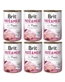BRIT Pate&Meat puppy 6x400 g pasztet dla szczeniąt