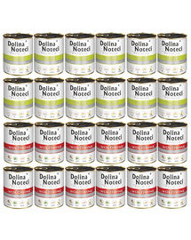 DOLINA NOTECI Mix conserve cu vită și gâscă Premium 24x800 g pentru câini