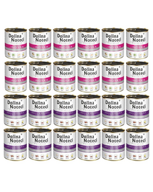 DOLINA NOTECI Premium Mix curcan și iepure cu merișoare 24x800 g hrană umedă pentru câini