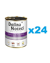 Hrană câini bax economic 24x800 g DOLINA NOTECI Premium iepure și merișoare